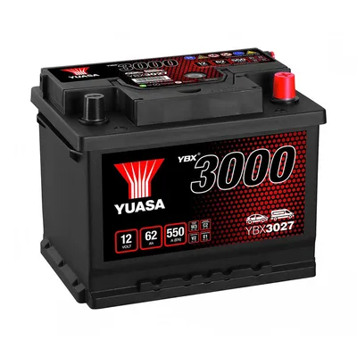 Yuasa 12V 62Ah SMF Battery YBX3027 (0)