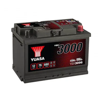 Yuasa 12V 76Ah SMF Battery YBX3096 (0)