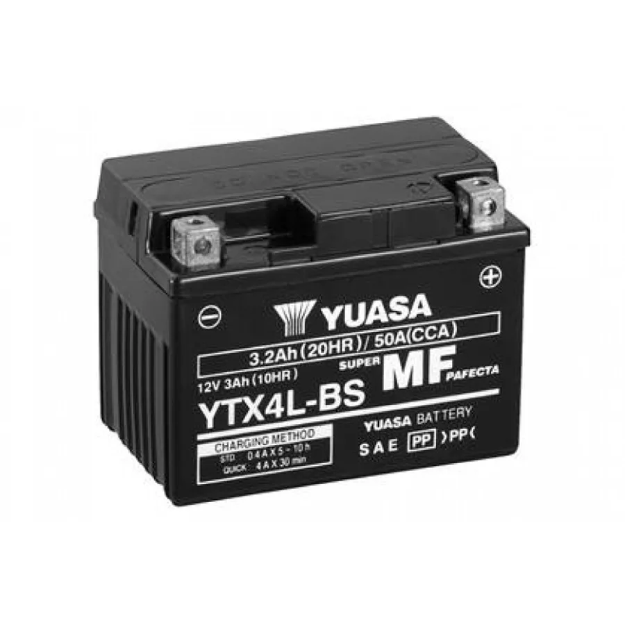 МОТО Yuasa 12V 3Ah MF VRLA Battery AGM YTX4L-BS(сухозаряжений)