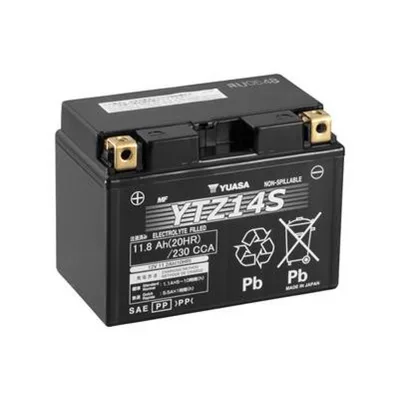 МОТО Yuasa 12V 11,8Ah  High Performance MF VRLA Battery  YTZ14S(GEL)