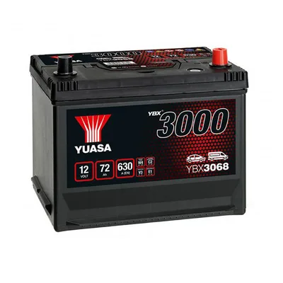 Yuasa 12V 72Ah SMF Battery Japan YBX3068 (0)