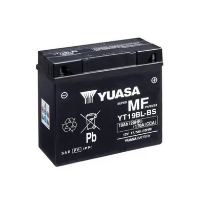 МОТО Yuasa 12V 19Ah  MF VRLA Battery YT19BL-BS(сухозаряжений)