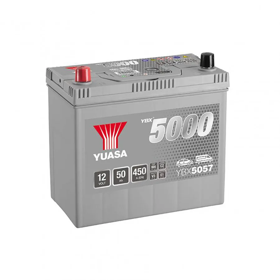 Yuasa 12V 50Ah Silver High Performance Battery Japan YBX5057 (1)