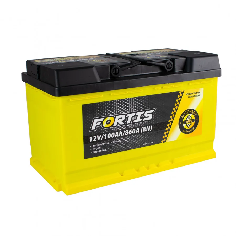 100 Ah/12V FORTIS (0) Euro_L4 короткий