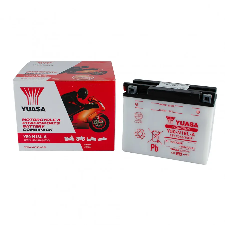 МОТО Yuasa 12V 21,1Ah  YuMicron Battery  Y50-N18L-A (сухозаряжений)