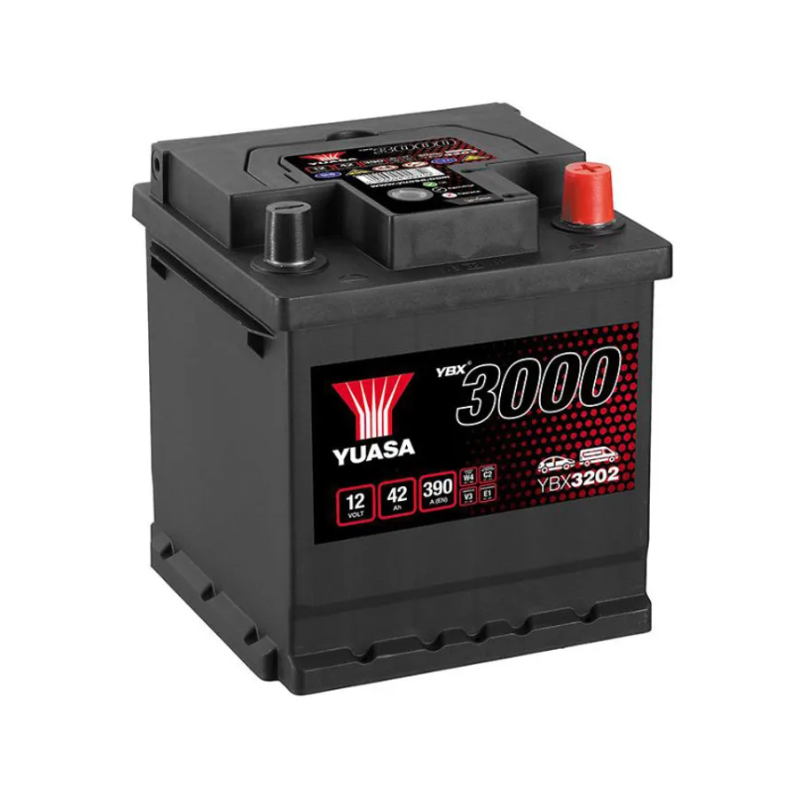 Yuasa 12V 42Ah SMF Battery YBX3202 (0)