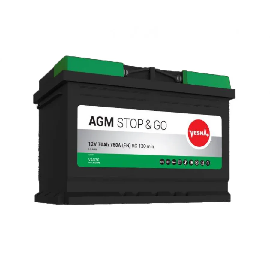 70 Ah/12V NEW!!!! Vesna AGM Euro (0)