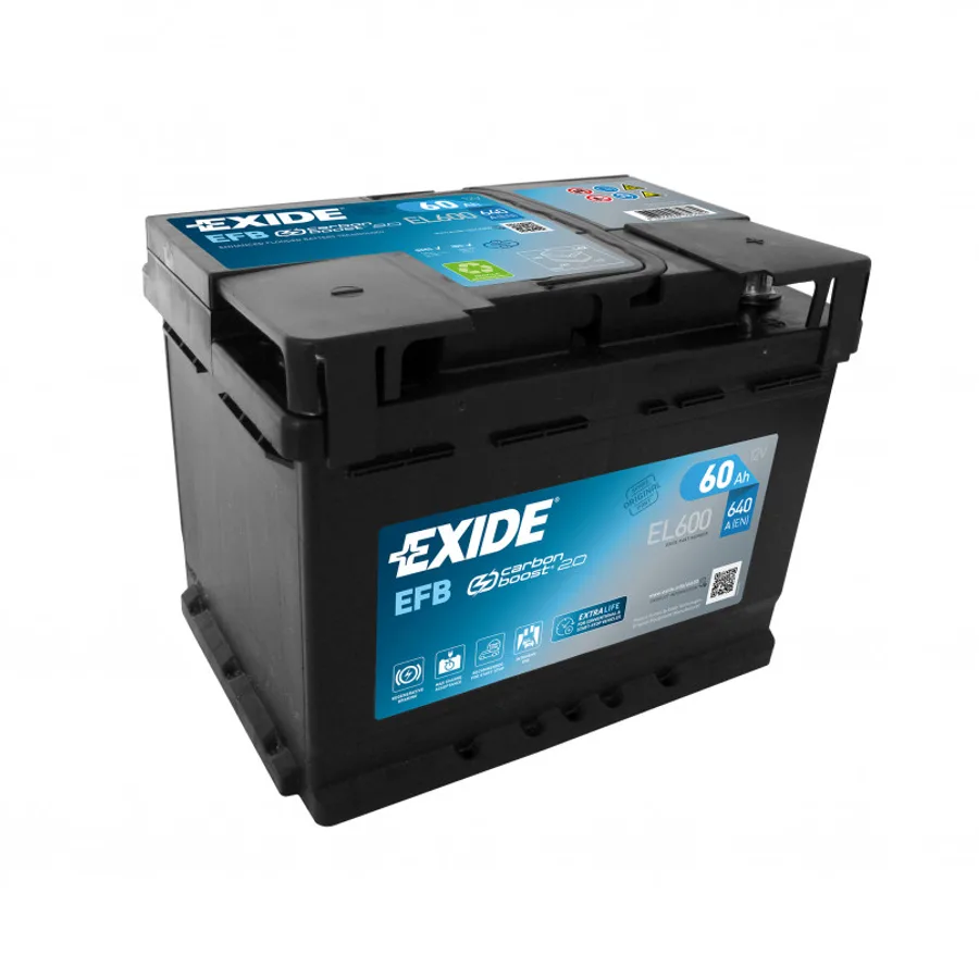 60 Ah/12V EXIDE EFB Euro EL600