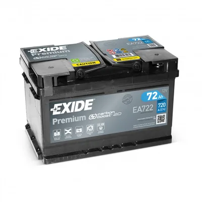 72 Ah/12V EXIDE PREMIUM Euro EA722