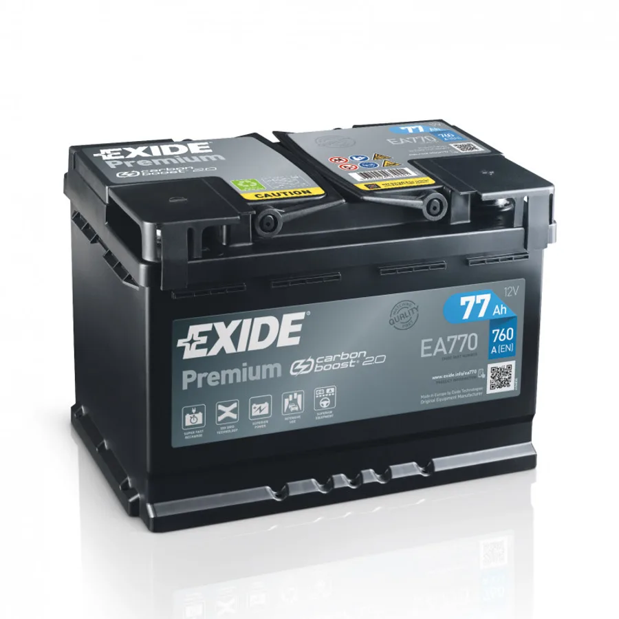 77 Ah/12V EXIDE PREMIUM Euro EA770