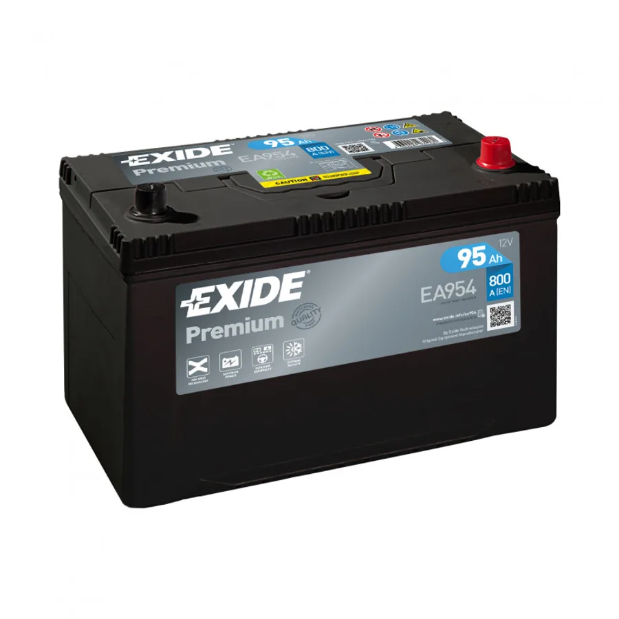 95 Ah/12V EXIDE PREMIUM JIS Euro EA954