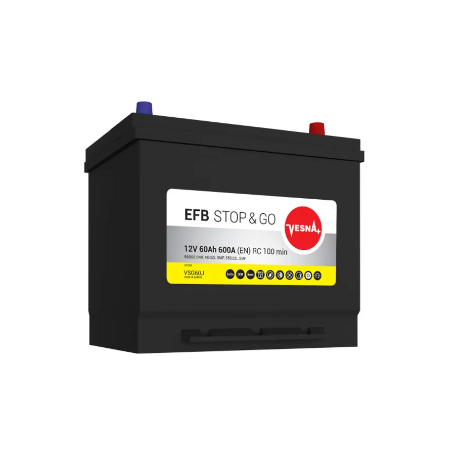 65 Ah/12V NEW!!!! Vesna EFB Japan Euro