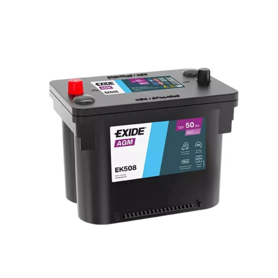 50 Ah/12V EXIDE AGM EK508 260x173x206