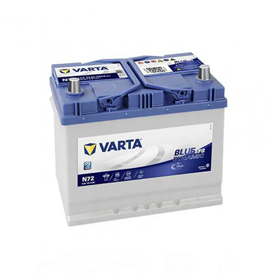 VARTA 72Ач Blue Dynamic EFB АЗИЯ N72 (0)
