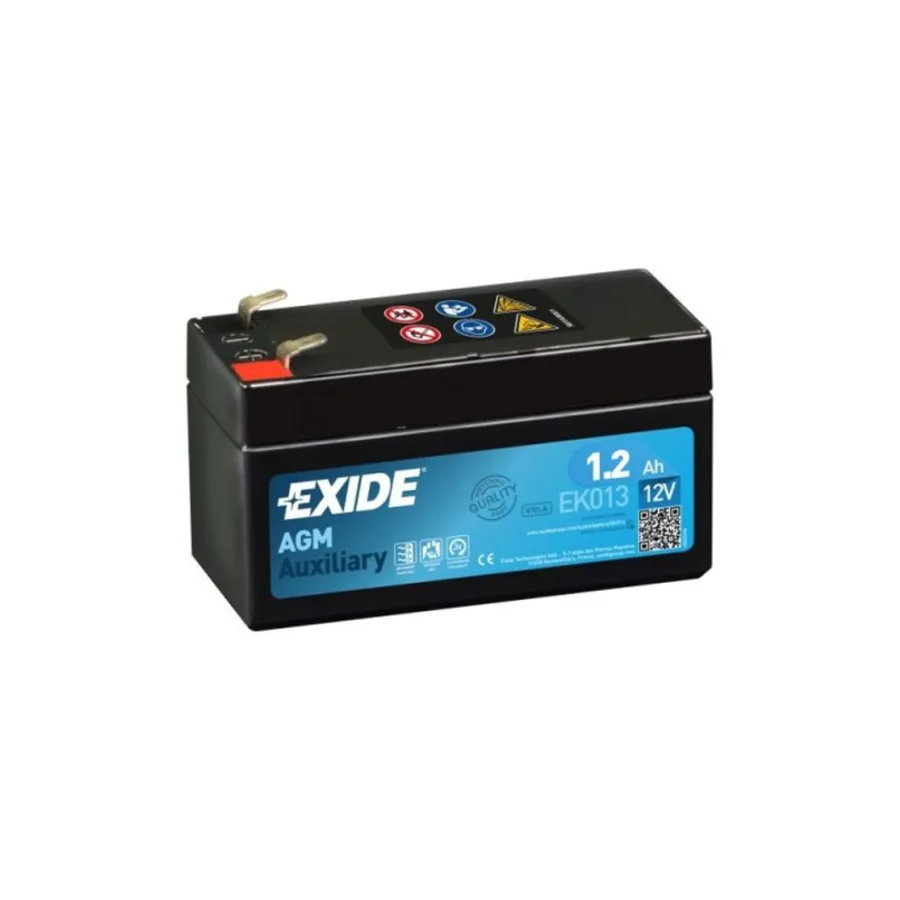 1,2Аh EXIDE AGM EK013   97x43x58